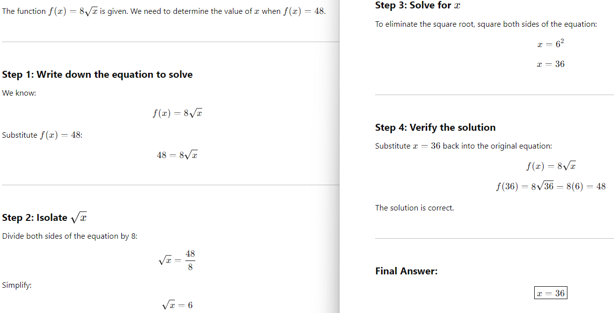 Solutions and explanations of the SAT Math problems